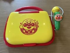 アンパンマン うたってたたいてパソコンだいすき 知育玩具 本体 マイク付き