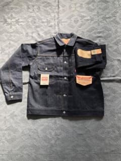 Levi's デニムジャケット 507xx 48 バレンシア レア美品 加工 LEVI'S 507XX】バレンシア工場製 1936年 リジッドデニム 48 - メルカリ