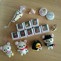 リラックマ　ミニフィギュア♡ミニぬいぐるみ♡ミニタオルセットのサムネイル