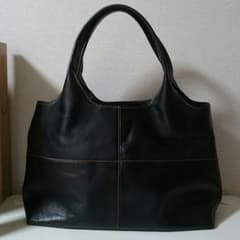 くまちゃん様 専用☆美品☆ヒロフ トートバッグ☆黒のサムネイル