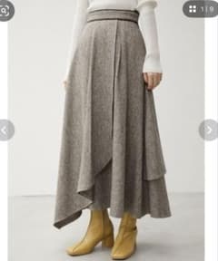 AZUL by moussy ロングスカート ブラウン Sサイズのサムネイル