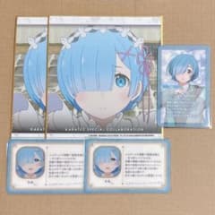 Re:ゼロから始める異世界生活 レム カラオケの鉄人 缶バッジ 色紙