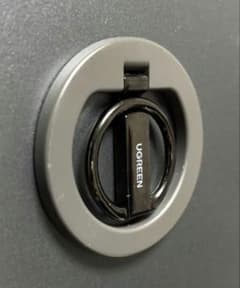 UGREEN MagSafe対応 マグネット式 スマホリング ブラック