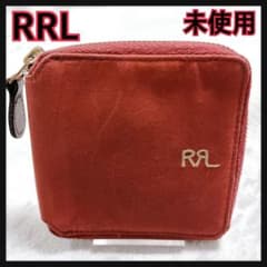 新品未使用ダブルアールエルオイルクロス ジップ ウォレット 美品 RRL ラルフローレン ダブルアールエル オイルクロスジップ