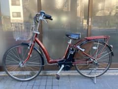中古電動自転車 ヤマハPASラフィーニ26インチ ワインレッド 横浜 №3686