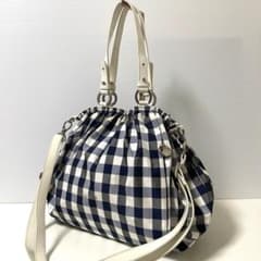 agnès b. VOYAGE 2way ショルダーバッグ ギンガムチェックのサムネイル