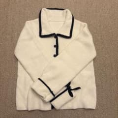 GRL ホワイト ニットカーディガン Fサイズのサムネイル