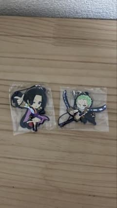 ONE PIECE ゾロ　ハンコック　ラバーストラップのサムネイル