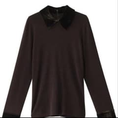 CLANE VELOR COLLAR KNIT TOPSのサムネイル