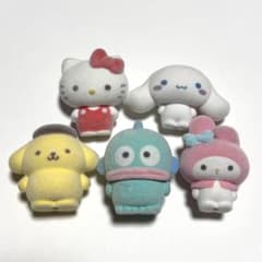 サンリオキャラクターズ ふわふわフロッキードール コンプリートセットのサムネイル