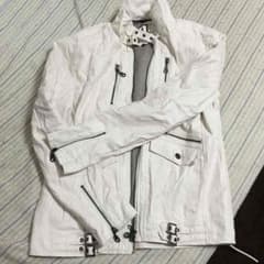 ノーブランド ライダースジャケット(White)のサムネイル