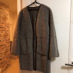 moussy ロングフェイクムートンコート リバーシブルのサムネイル