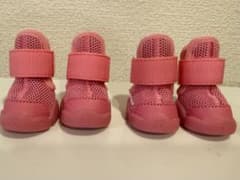 RIFRUF ドッグシューズ サイズ0 箱なし　ラズベリー 招子さま専用です！！RIFRUF ドッグシューズ サイズ0 箱なし