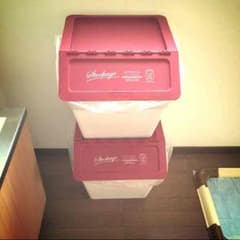 フランフラン*赤色ゴミ箱*完全着払いのみのサムネイル