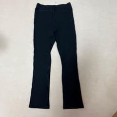 キッズ ブラック ロングパンツ 130cm伸縮性ありのサムネイル