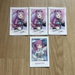 ホロライブ 姫森ルーナ チェキ風カード 4枚セットのサムネイル