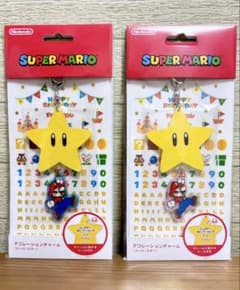 新品未開封 スーパーマリオ デコレーション チャーム スーパースター 2