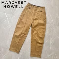 美品 23ss マーガレットハウエル ドライ コットン ツイル トラウザーズ