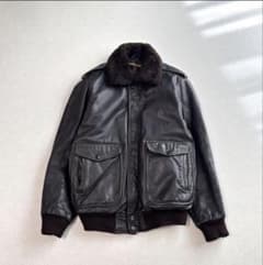 vintage real leather jacket a2 g1 短丈 本革 vintage lether jacket G1 brown XL 本革 短丈 - メルカリ