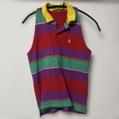 RALPH LAUREN ノースリーブ ポロシャツ マルチカラー Lのサムネイル