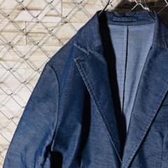 【デニム感】BEAMS HEART テーラードジャケット　M相当　アンコン デニム感】BEAMS HEART テーラードジャケット M相当 アンコン - メルカリ