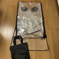 ベビーカー　カバー　レインカバー　ディズニーランドで購入　透明　収納袋付きのサムネイル