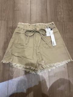 Heather フリンジ付きショートパンツ Mサイズ ベージュのサムネイル