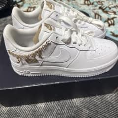 Nike Air Force 1 ホワイト スニーカー 24.5cm