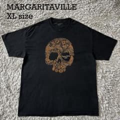 MARGARITAVILLE 스컬 그래픽 T셔츠 블랙 XL