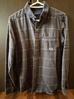 FRED PERRY チェック柄 長袖シャツ Sのサムネイル