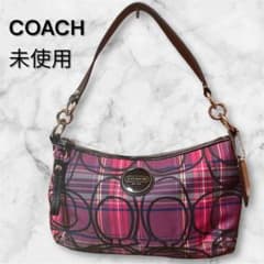 COACH コーチ タータンチェック 2wayショルダーバッグ チェック ピンク COACH コーチ タータンチェック 2wayショルダーバッグ チェック ピンク