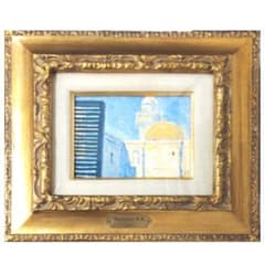 ☆クベツアン☆「バクー」油絵　F０号　ロシア現代絵画　月光荘 ☆クベツアン☆「バクー」油絵 F0号 ロシア現代絵画 月光荘 - メルカリ