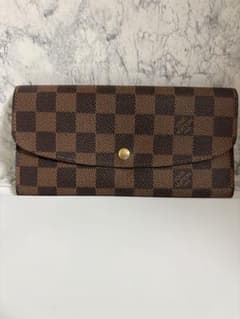 週末値下げ！ルイヴィトン ダミエ ポルトフォイユ エミリー 長財布