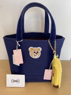 みかん様専用　フェイラー　テディ　トート　ネイビー　美品のサムネイル