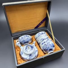 ★ 完品！ 戦前 九谷焼 茶器揃い 染付 共箱 ★ ☆ 完品！ 戦前 九谷焼 茶器揃い 染付 共箱 ☆ - メルカリ
