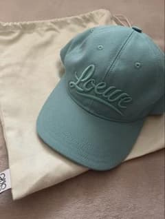 【Lily】【新品】ロエベアナグラムキャンバスキャップSage Green Lily様専用】【新品】ロエベアナグラムキャンバスキャップSage Green