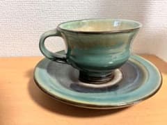 坂本茂木　作　ティーカップ　小鹿田　民藝　民芸 坂本茂木 カップ&ソーサー 検）民藝 小鹿田焼 出西窯 森山窯 湯町窯