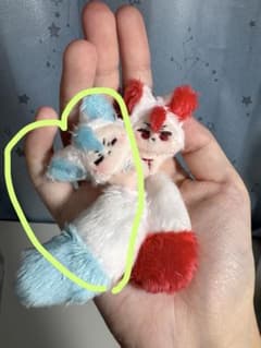 無属性 自作ぬいぐるみ ハンドメイド 3センチ 青狐ちゃん - メルカリ