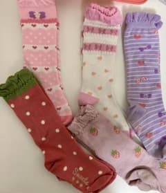 靴下　ハイソックス　キッズ　子供　約15cm〜20cm 5足　セット　まとめ Gのサムネイル