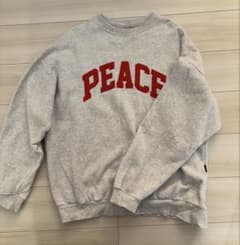 PEACEプリント グレー スウェットのサムネイル