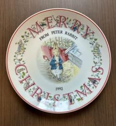 【美品】WEDGWOOD ピーターラビット 1992年 クリスマスプレートのサムネイル