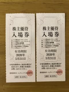 【お得】六甲山スノーパーク 入場券　2枚のサムネイル