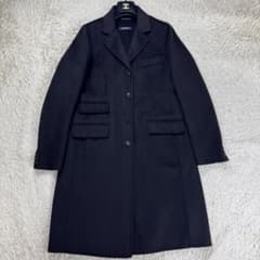MaxMara クチートアマーノ カシミヤ混 リバーコート ダークブラウン 42