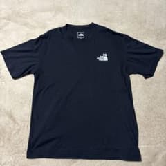 【美品】ザノースフェイス Tシャツ ズーピッカー 刺繍ロゴ ブラック Mサイズのサムネイル
