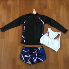 （訳あり）ラッシュガード レディース 3点セットのサムネイル