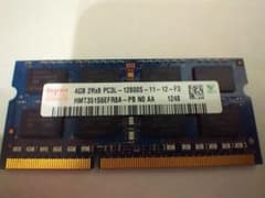hynix ノートPC用メモリ 4GB DDR3L PC3L-12800S 本体のサムネイル