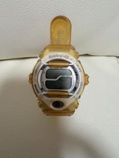 【ジャンク】CASIO Baby-G BGT-100 スケルトンイエロー 腕時計のサムネイル