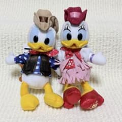 ディズニー33周年 ウエスタンランド ドナルド デイジー ぬいぐるみ