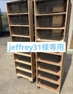 jeffrey31様専用 木製多段飼育ケージ 透明トレイ付き 2台セット - メルカリ