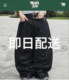That’s life ザッツライフ ワイドデニムパンツ ブラック XLのサムネイル
